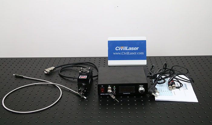 671nm fiber coupled laser